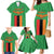 Personalised Zambia Family Matching Mermaid Dress and Hawaiian Shirt Flag Style Mix Kente Pattern