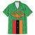 Personalised Zambia Family Matching Mermaid Dress and Hawaiian Shirt Flag Style Mix Kente Pattern