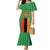 Personalised Zambia Family Matching Mermaid Dress and Hawaiian Shirt Flag Style Mix Kente Pattern