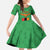 Personalised Zambia Family Matching Off The Shoulder Long Sleeve Dress and Hawaiian Shirt Flag Style Mix Kente Pattern