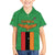 Personalised Zambia Family Matching Off The Shoulder Long Sleeve Dress and Hawaiian Shirt Flag Style Mix Kente Pattern