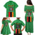 Personalised Zambia Family Matching Puletasi and Hawaiian Shirt Flag Style Mix Kente Pattern