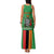 Personalised Zambia Family Matching Tank Maxi Dress and Hawaiian Shirt Flag Style Mix Kente Pattern