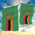 Personalised Zambia Garden Flag Flag Style Mix Kente Pattern