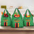 Personalised Zambia Grocery Bag Flag Style Mix Kente Pattern