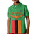 Personalised Zambia Kid Polo Shirt Flag Style Mix Kente Pattern