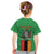 Personalised Zambia Kid T Shirt Flag Style Mix Kente Pattern