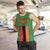 Personalised Zambia Men Tank Top Flag Style Mix Kente Pattern