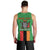 Personalised Zambia Men Tank Top Flag Style Mix Kente Pattern