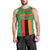 Personalised Zambia Men Tank Top Flag Style Mix Kente Pattern