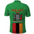 Personalised Zambia Polo Shirt Flag Style Mix Kente Pattern