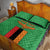 Personalised Zambia Quilt Bed Set Flag Style Mix Kente Pattern