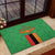 Personalised Zambia Rubber Doormat Flag Style Mix Kente Pattern