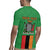 Personalised Zambia Rugby Jersey Flag Style Mix Kente Pattern