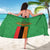 Personalised Zambia Sarong Flag Style Mix Kente Pattern