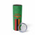 Personalised Zambia Skinny Tumbler Flag Style Mix Kente Pattern