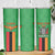 Personalised Zambia Skinny Tumbler Flag Style Mix Kente Pattern