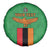 Personalised Zambia Spare Tire Cover Flag Style Mix Kente Pattern