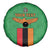 Personalised Zambia Spare Tire Cover Flag Style Mix Kente Pattern