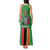 Personalised Zambia Tank Maxi Dress Flag Style Mix Kente Pattern