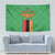 Personalised Zambia Tapestry Flag Style Mix Kente Pattern