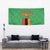 Personalised Zambia Tapestry Flag Style Mix Kente Pattern