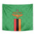 Personalised Zambia Tapestry Flag Style Mix Kente Pattern