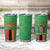 Personalised Zambia Tumbler Cup Flag Style Mix Kente Pattern