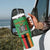 Personalised Zambia Tumbler With Handle Flag Style Mix Kente Pattern