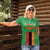 Personalised Zambia Women Polo Shirt Flag Style Mix Kente Pattern