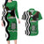 Zambia Couples Matching Long Sleeve Bodycon Dress and Hawaiian Shirt One Zambia One Nation