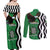 Zambia Couples Matching Off Shoulder Maxi Dress and Long Sleeve Button Shirt One Zambia One Nation