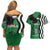 Zambia Couples Matching Off Shoulder Short Dress and Hawaiian Shirt One Zambia One Nation