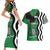 Zambia Couples Matching Short Sleeve Bodycon Dress and Hawaiian Shirt One Zambia One Nation