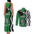 Zambia Couples Matching Tank Maxi Dress and Long Sleeve Button Shirt One Zambia One Nation