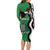 Zambia Long Sleeve Bodycon Dress One Zambia One Nation