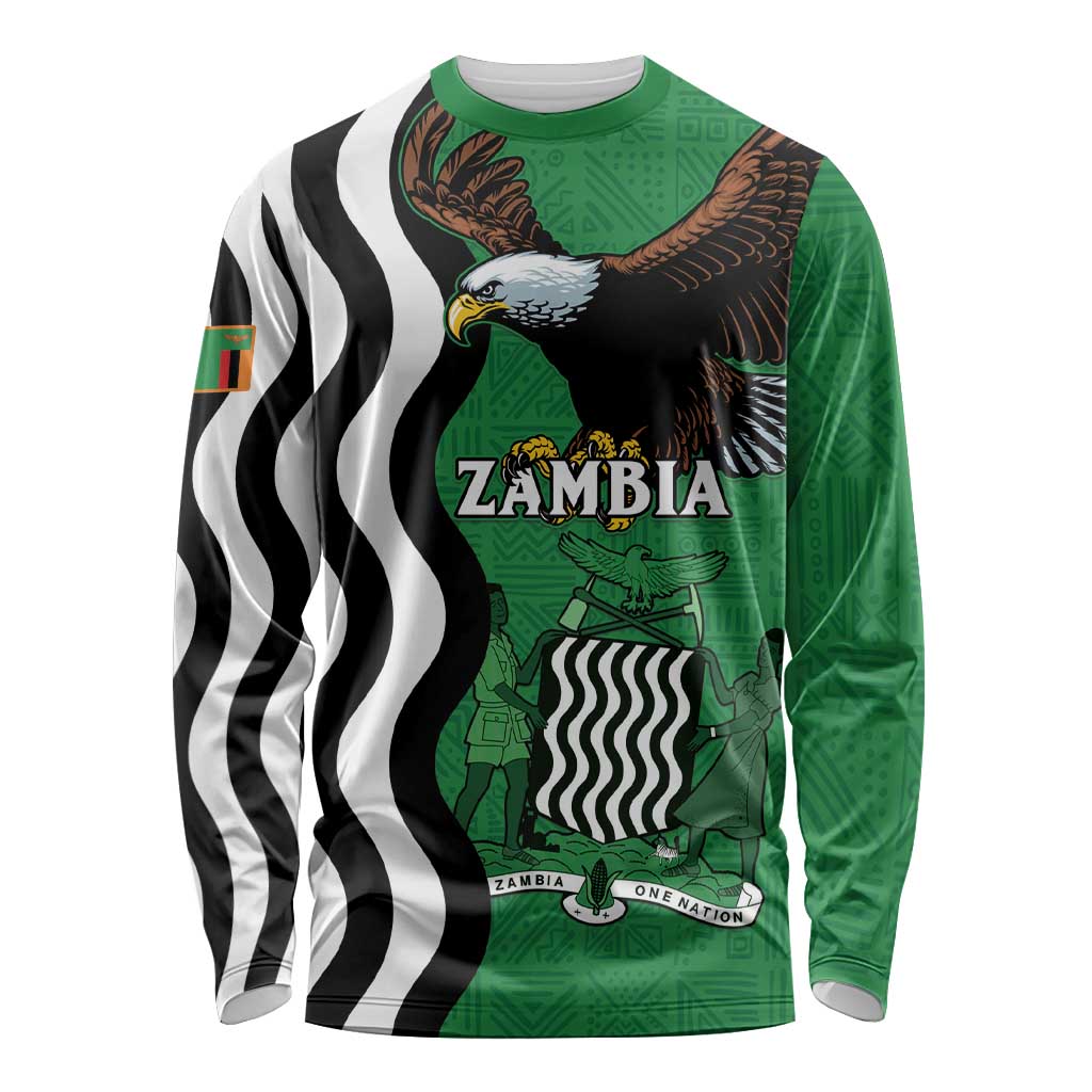 Zambia Long Sleeve Shirt One Zambia One Nation