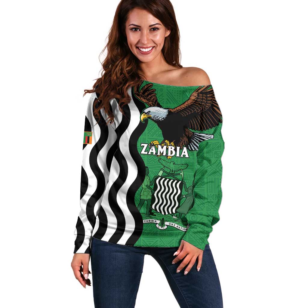 Zambia Off Shoulder Sweater One Zambia One Nation