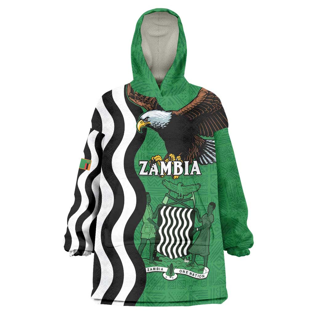 Zambia Wearable Blanket Hoodie One Zambia One Nation