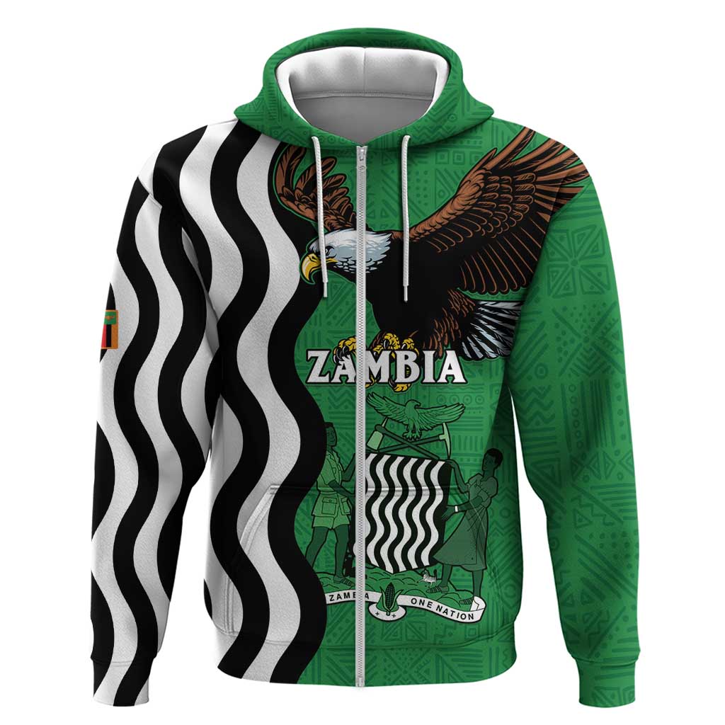 Zambia Zip Hoodie One Zambia One Nation