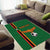 Custom Zambia Football Area Rug Go Copper Bullets