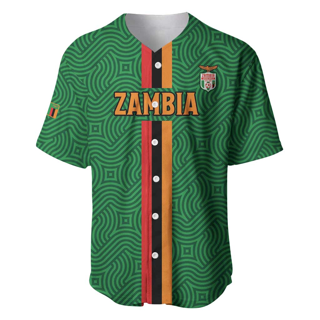 Custom Zambia Football Baseball Jersey Go Copper Bullets