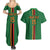 Custom Zambia Football Couples Matching Summer Maxi Dress and Hawaiian Shirt Go Copper Bullets