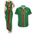 Custom Zambia Football Couples Matching Tank Maxi Dress and Hawaiian Shirt Go Copper Bullets