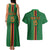 Custom Zambia Football Couples Matching Tank Maxi Dress and Hawaiian Shirt Go Copper Bullets