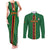 Custom Zambia Football Couples Matching Tank Maxi Dress and Long Sleeve Button Shirt Go Copper Bullets