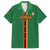 Custom Zambia Football Family Matching Off The Shoulder Long Sleeve Dress and Hawaiian Shirt Go Copper Bullets