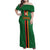 Custom Zambia Football Family Matching Off Shoulder Maxi Dress and Hawaiian Shirt Go Copper Bullets