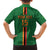 Custom Zambia Football Family Matching Off Shoulder Short Dress and Hawaiian Shirt Go Copper Bullets