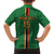 Custom Zambia Football Family Matching Short Sleeve Bodycon Dress and Hawaiian Shirt Go Copper Bullets